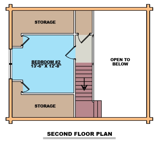 The Bluefield Second Floor Plan