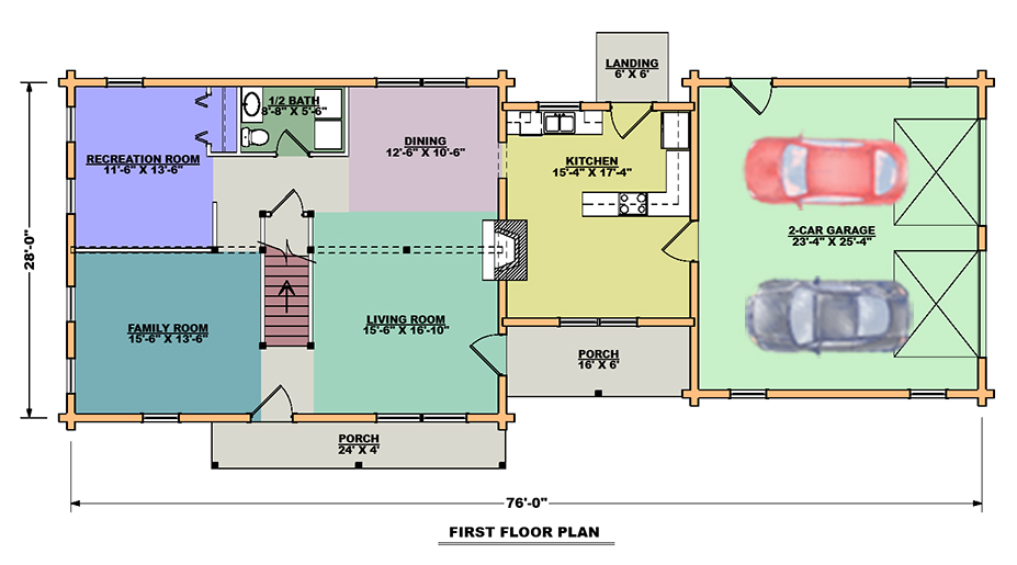 The Charleston First Floor Plan