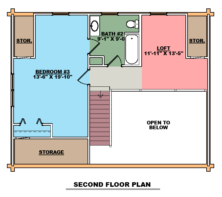 The Cumberland Second Floor Plan