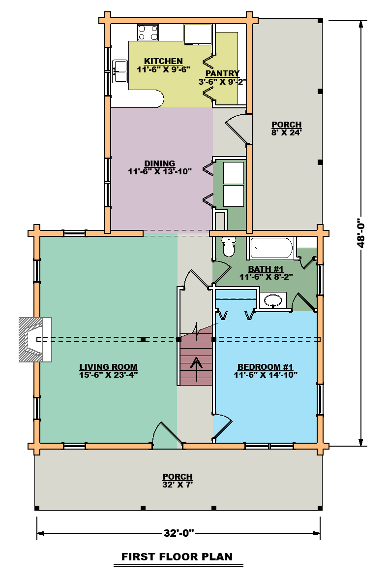 The Farmhouse First Floor Plan