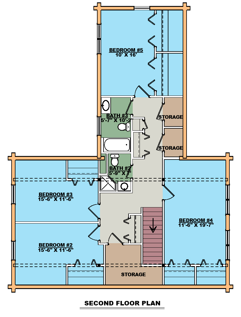 The Fredricksburg Second  Floor Plan