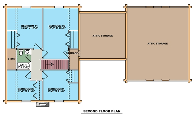 The Wolliamsburg Second Floor Plan